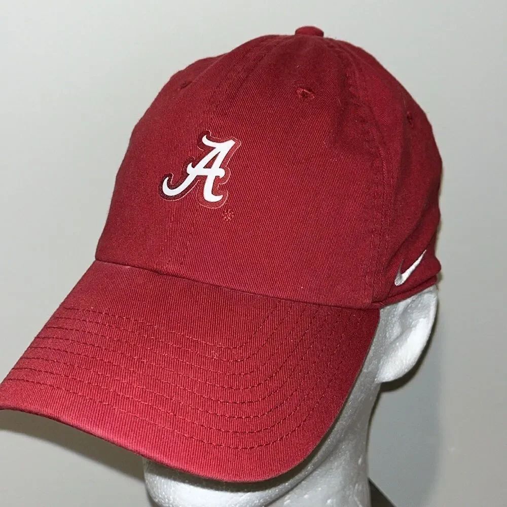 Nike Red Cotton Alabama Crimson Tide Roll Sloop 1 Size Baseball Golf Cap Hat